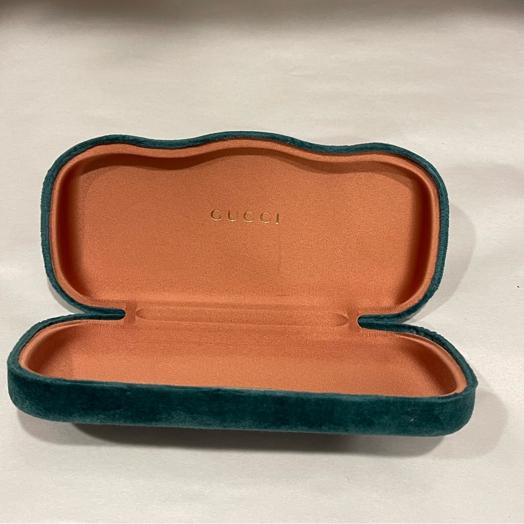 Gucci Green Velvet Sunglasses Eyeglasses Case